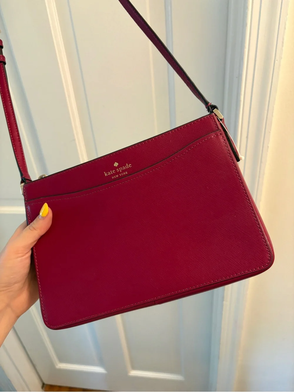kate spade New York Merlot Saffiano Crossbody Bag